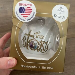 NWT Dillard's True Story Ornament